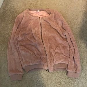 FSL+apparel pink, fuzzy coat